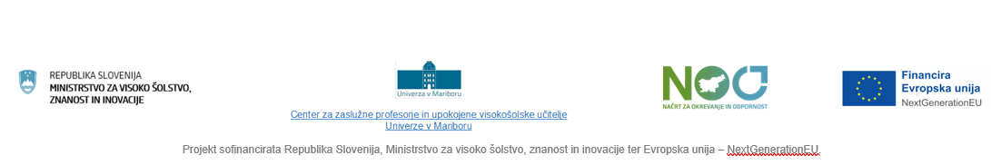 Projekt sofinancirata Republika Slovenija, Ministrstvo za visoko šolstvo, znanost in inovacije ter Evropska unija – NextGenerationEU.