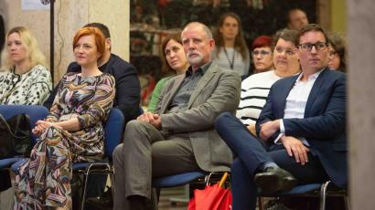 Ministrica za kulturo RS dr. Asta Vrečko, rektor Univerze v Ljubljani prof. dr. Gregor Majdič in podžupan Mestne občine Ljubljana Boštjan Koritnik