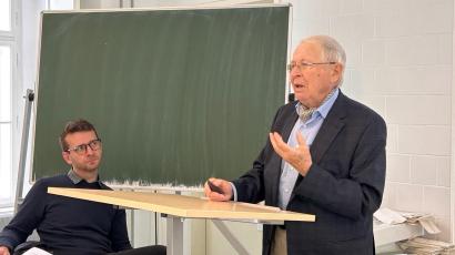 Doc. dr. Jernej Kosi in prof. dr. Ernst Bruckmüller (foto: Marija Wakounig)