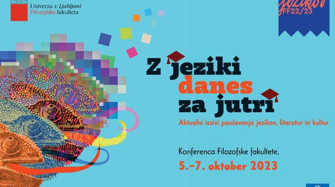 Z jeziki danes za jutri. Konferenca. 5. do 7. oktober. 