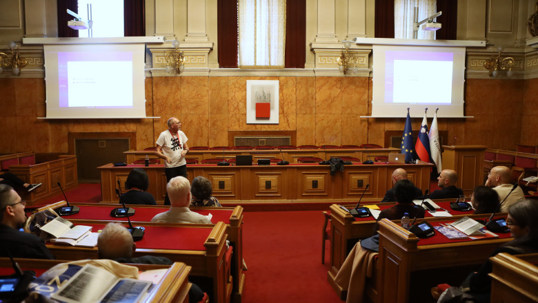 Graham Priest (1st Keynote speaker) and audience