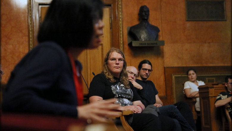 From left to right: Ann A. Pang-White, Vida Krevs and Mladen Dolar