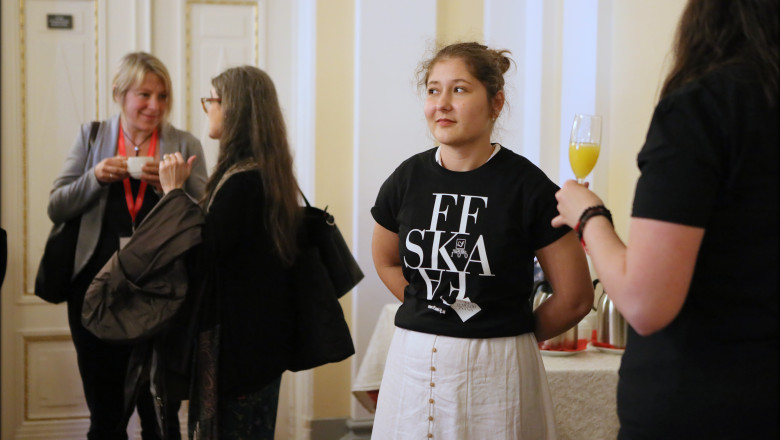 Left to right: Kateřina Gajdošová, Lisa Indraccolo and Gaja Zabukovšek Lipovšek