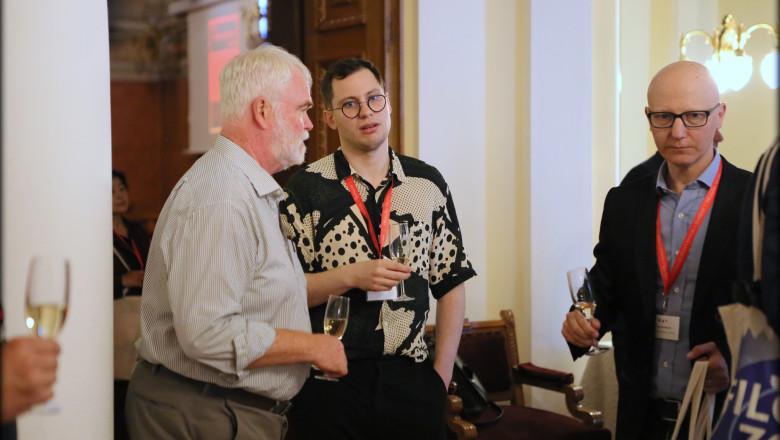 Left to right: John Makeham, Severin Lorenčič and Gregor Moder