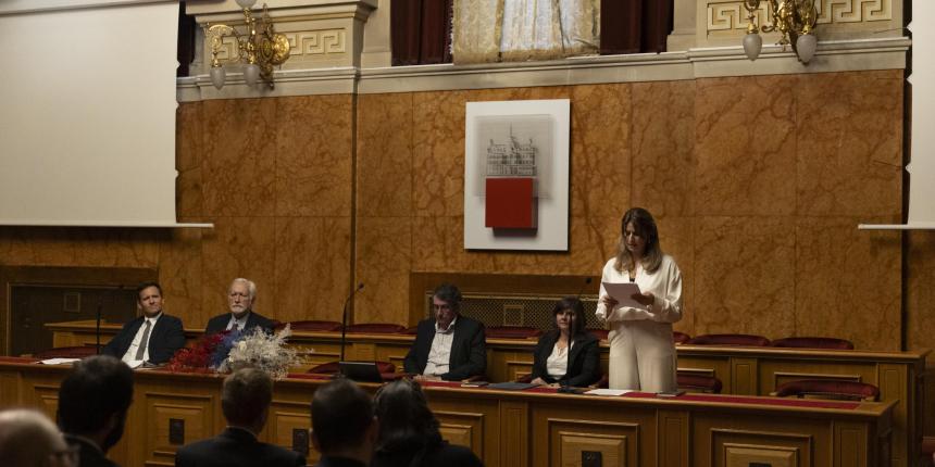 Predstojnica Oddelka za arheologijo doc. dr. Katharina Zanier (foto: Vesna Vodeb)
