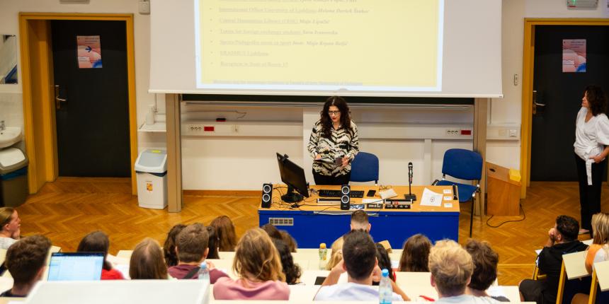 Na fakulteti je v petek, 29. 9. 2023, potekal sprejem za tuje študentke in študente na izmenjavi. 