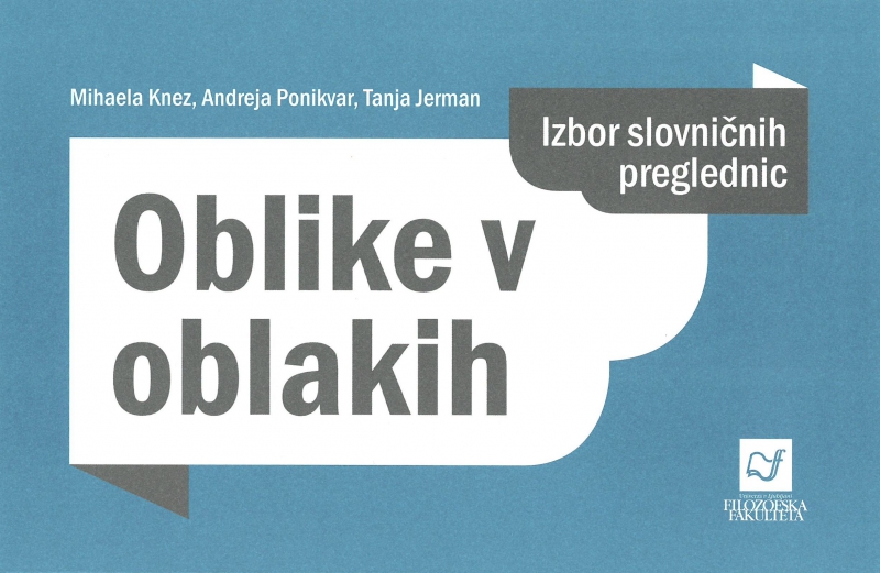 Oblike v oblakih. Izbor slovničnih preglednic